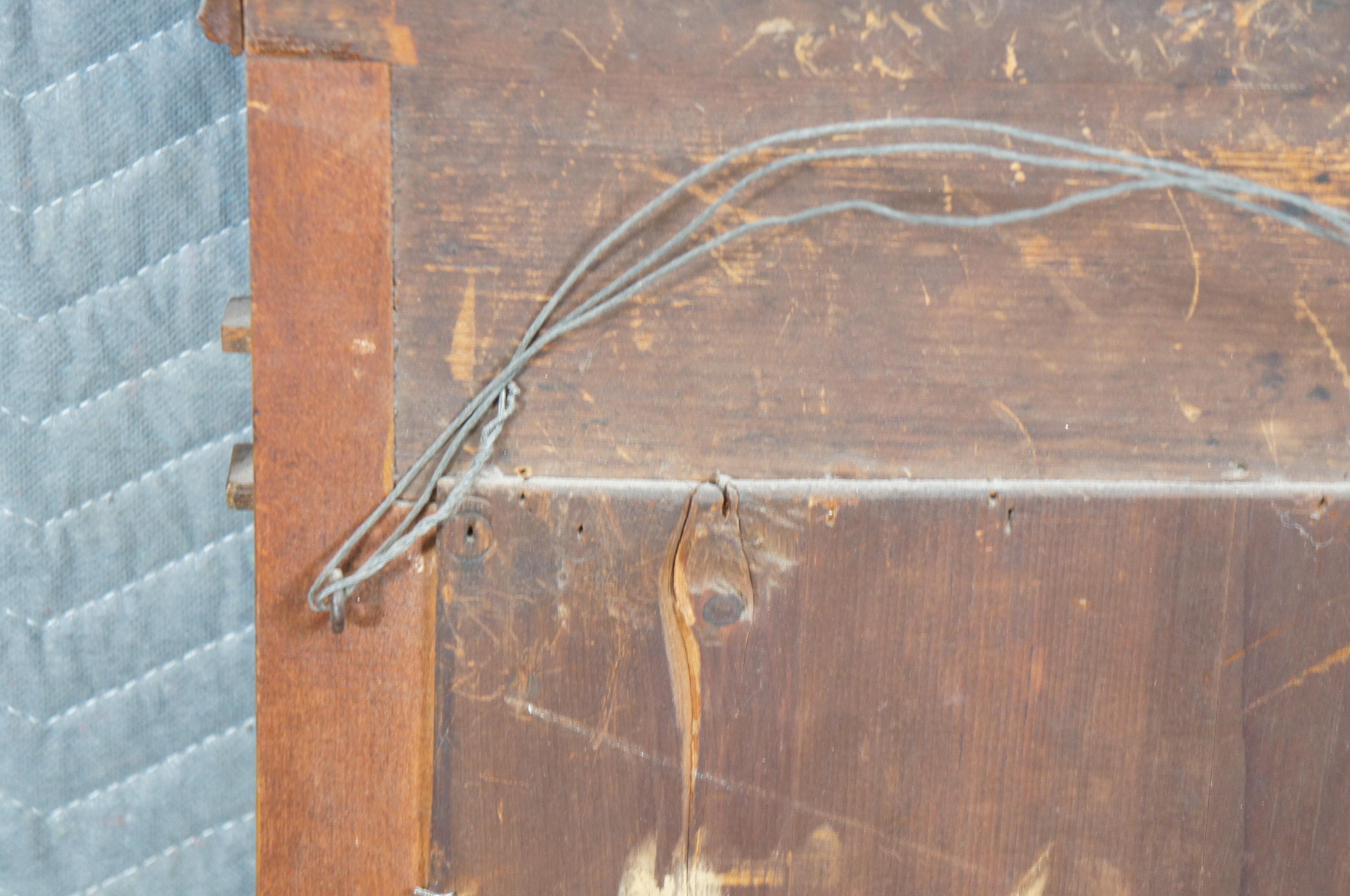 Antiguo Espejo de Mantel Federal de Caoba Tallada Trumeau Pier de 35 en venta 1