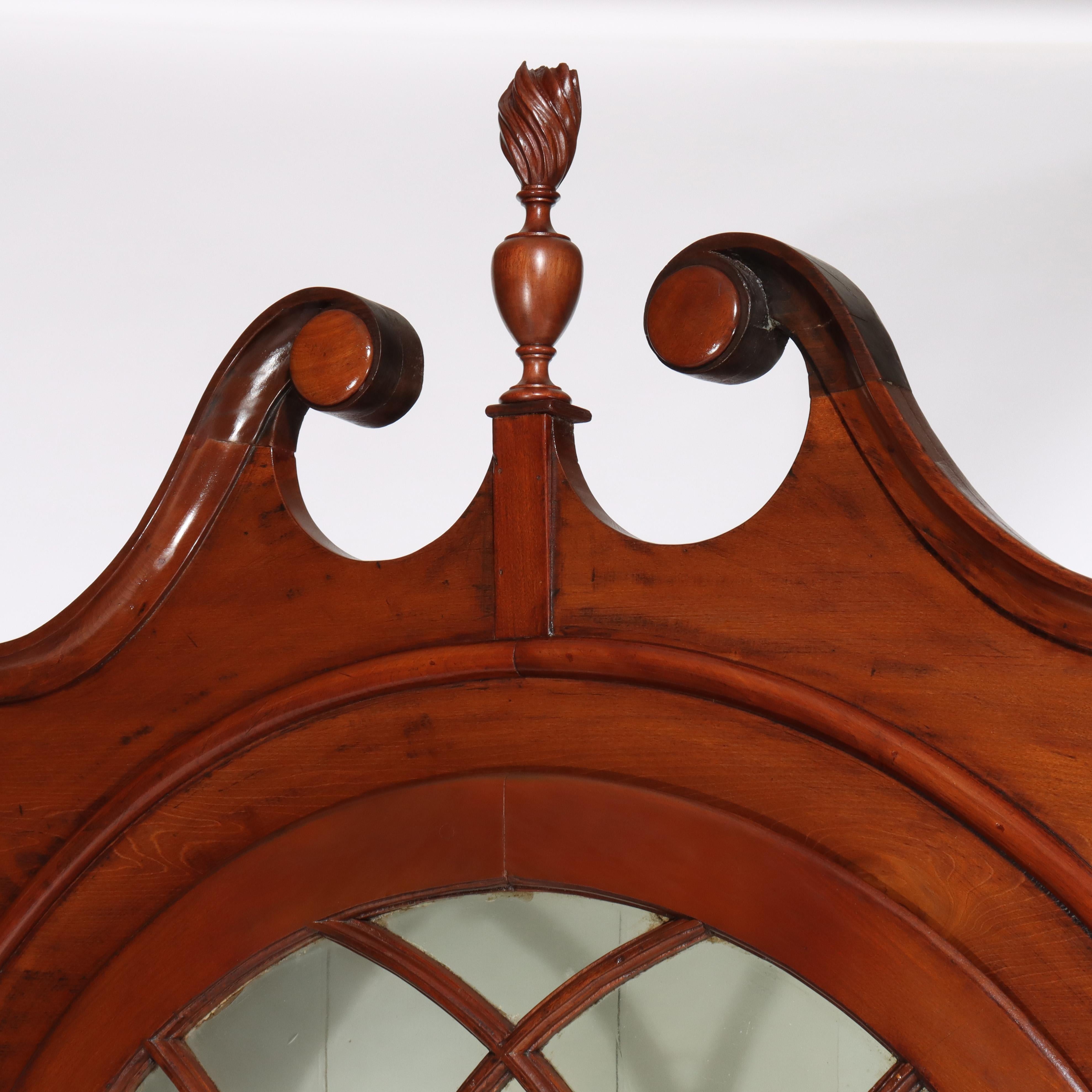 Antique Federal Cherry Hepplewhite Corner Cabinet C1840 For Sale 6