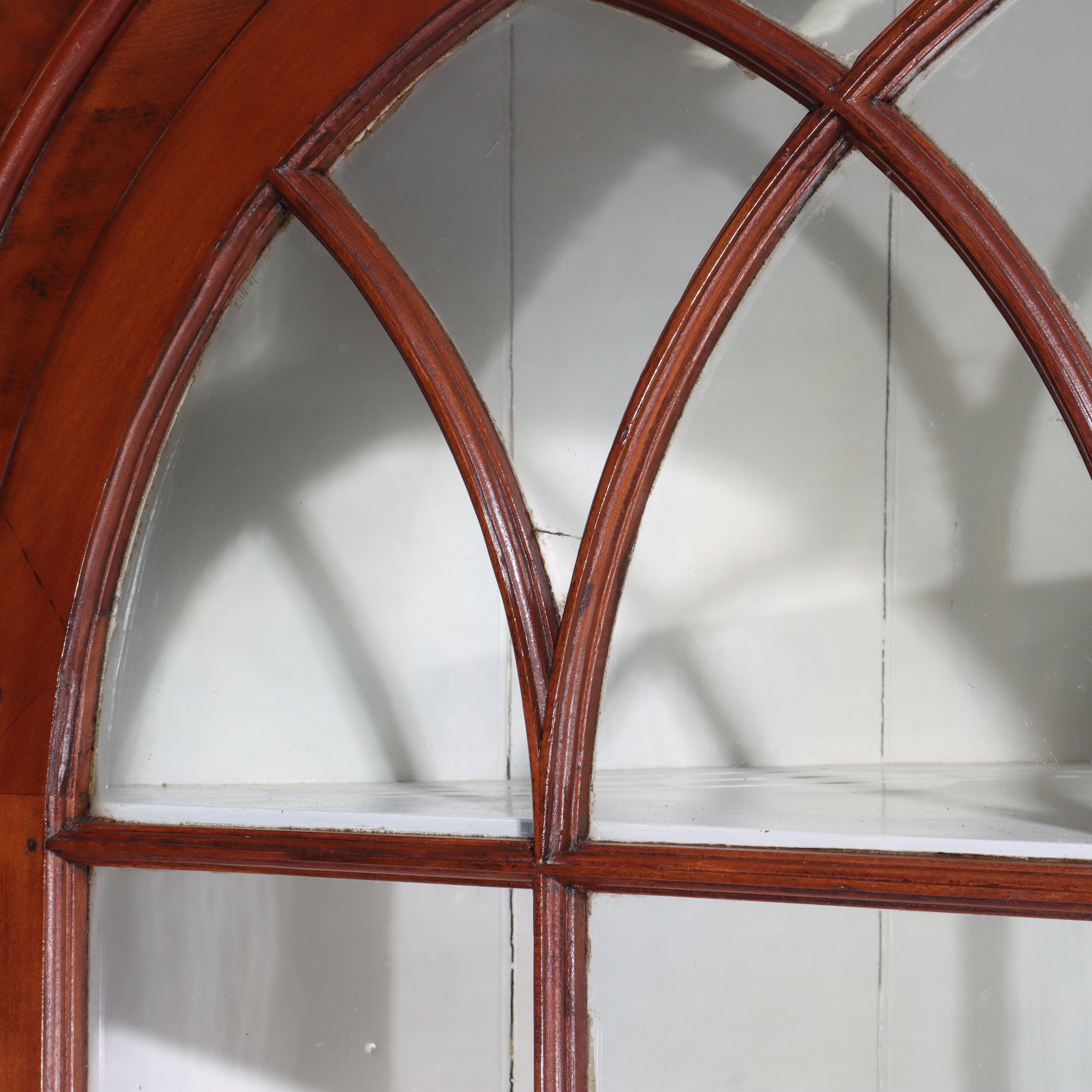 Antique Federal Cherry Hepplewhite Corner Cabinet C1840 For Sale 7
