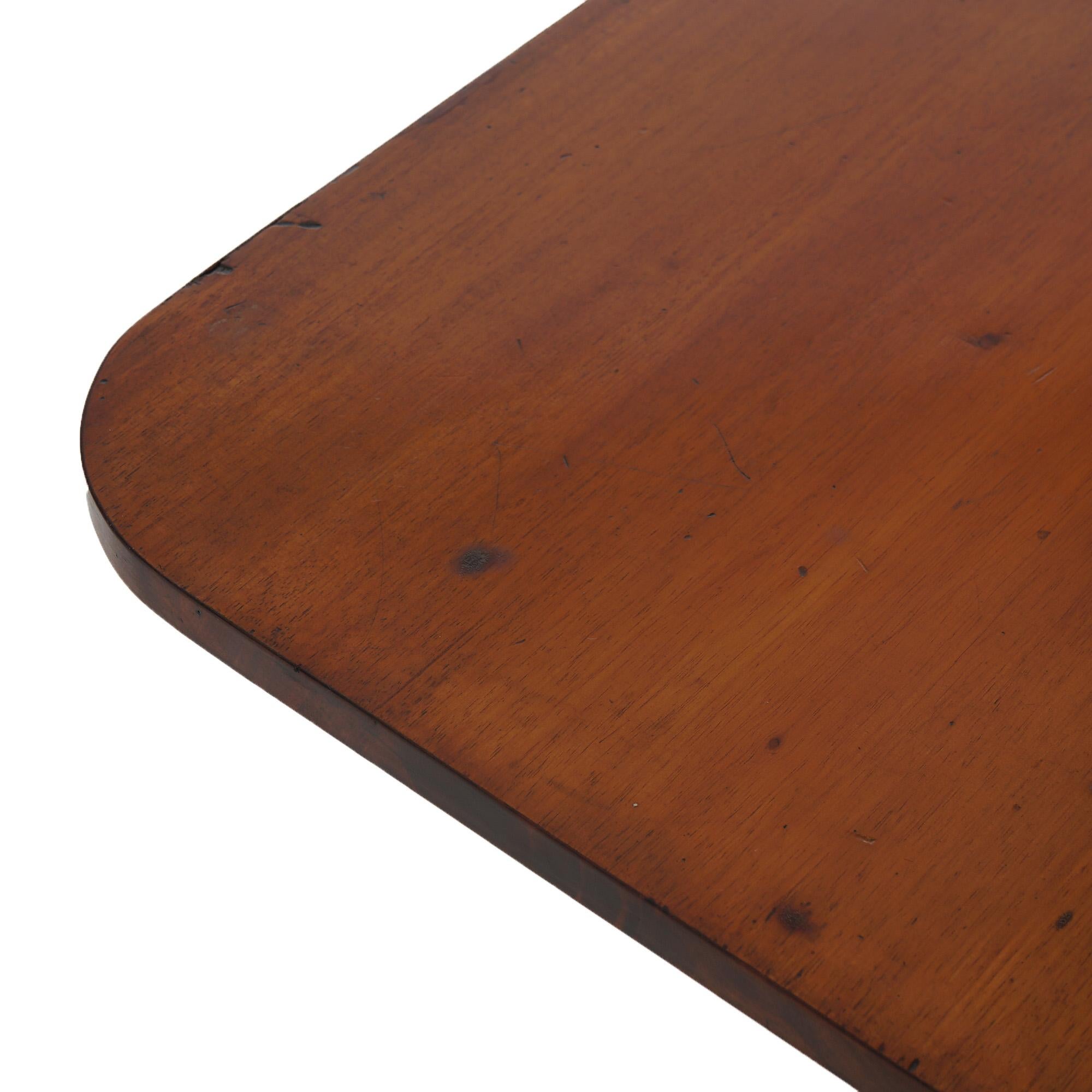 Ancienne table à cartes en acajou sculpté de style Feder Duncan Phyfe C1830 en vente 1