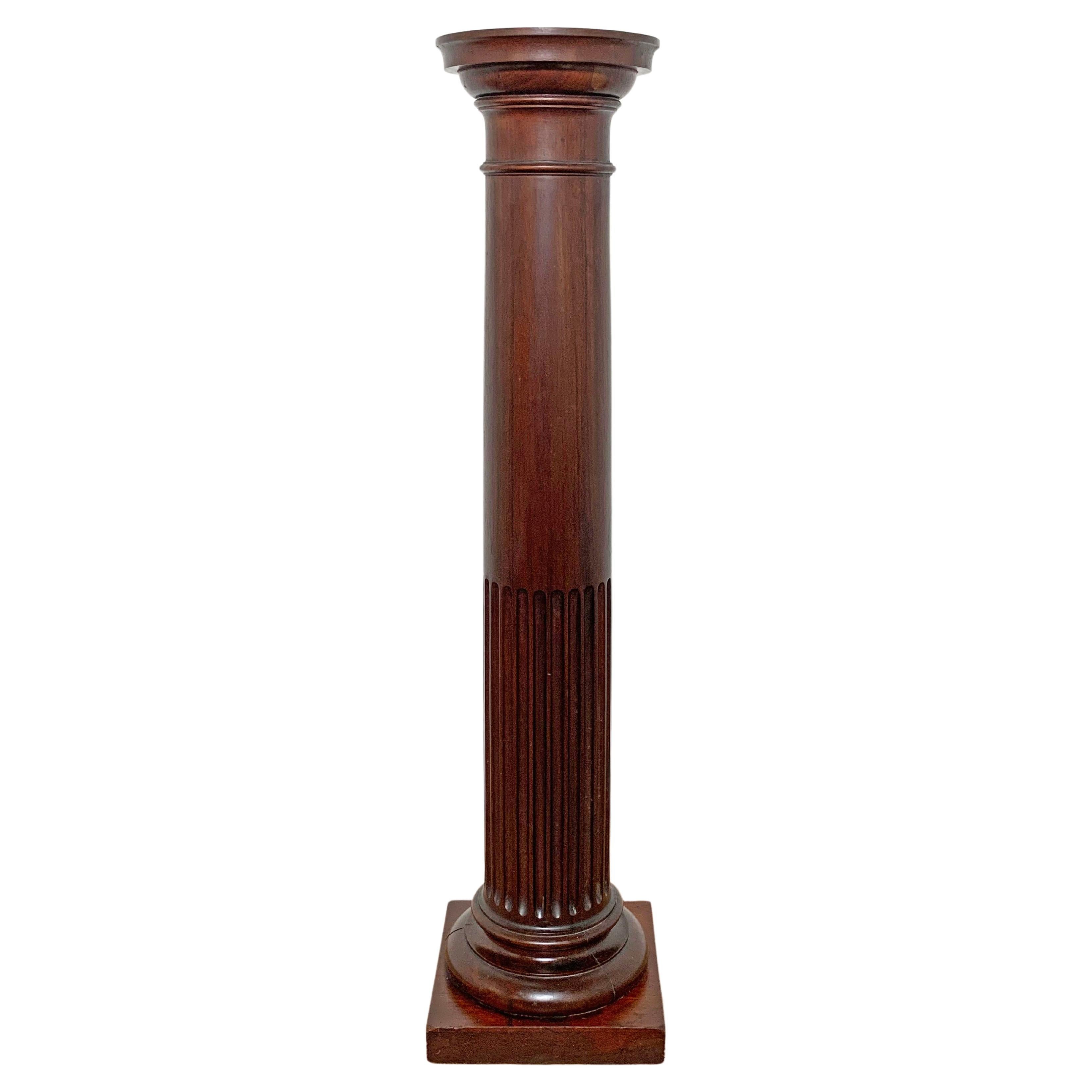 Antique Federal Era Solid Mahogany Pedestal or Fern Stand
