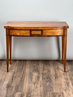 Antique Federal Hepplewhite Tiger Maple Game Table c. 1830