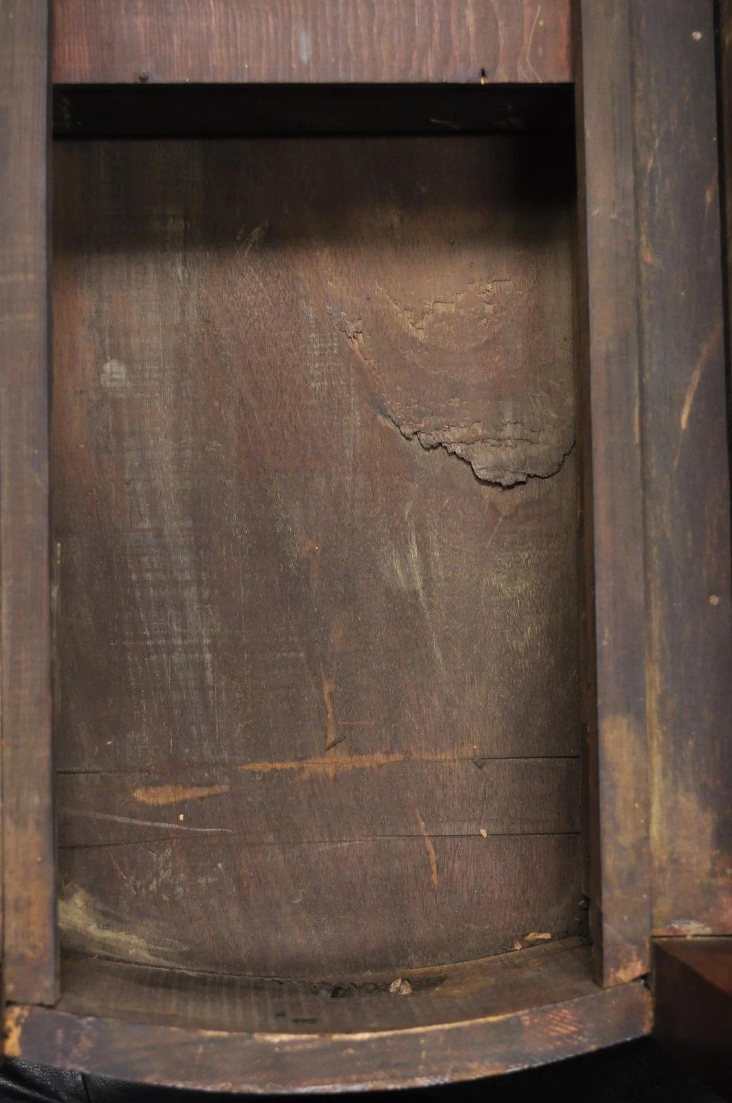 Antique Federal Mahogany Satinwood Inlay Narrow Dropleaf Pembroke Side Table en vente 7