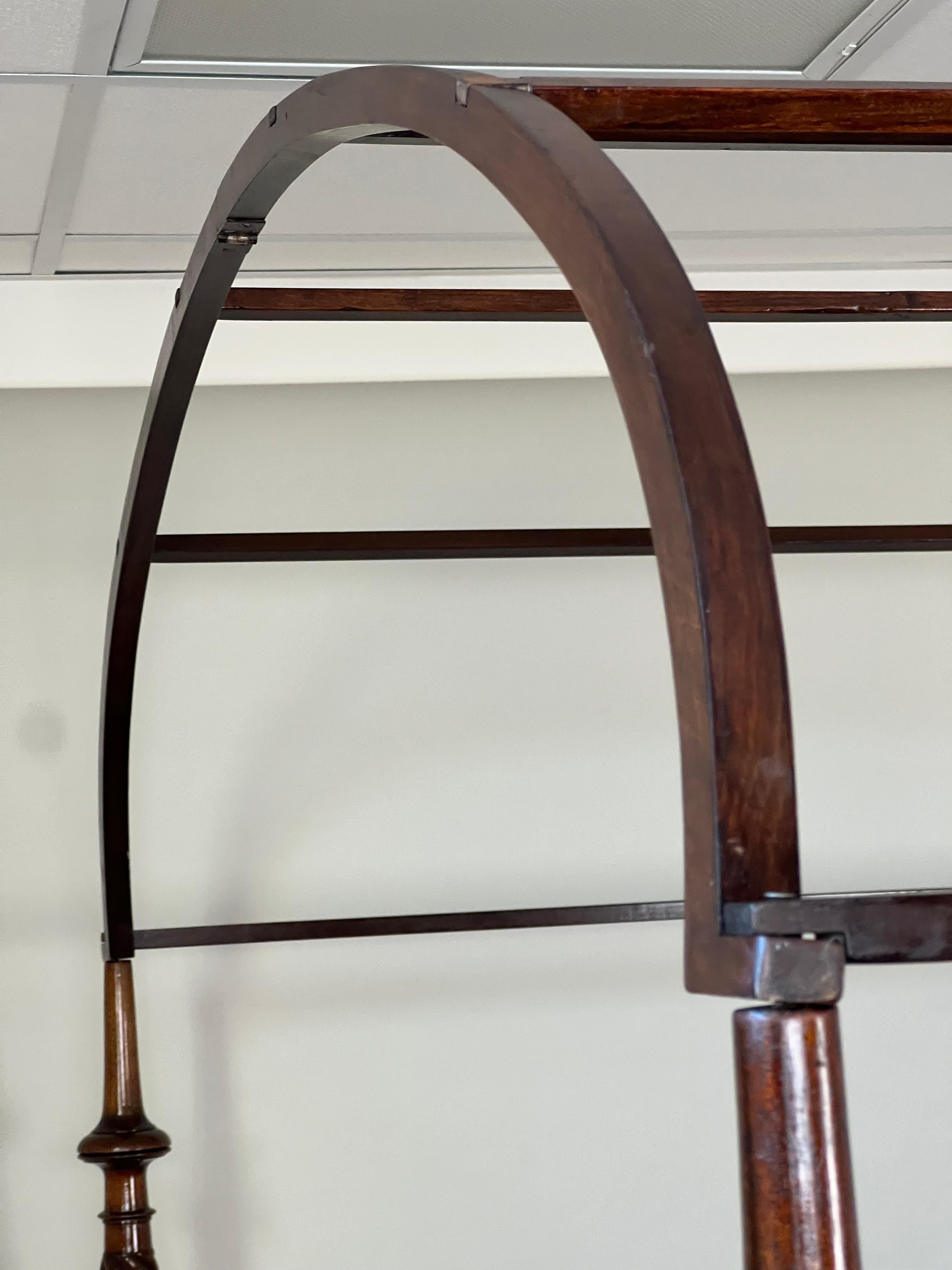 Antique Federal Period Mahogany Full Size Canopy Bed  c. 1820 9