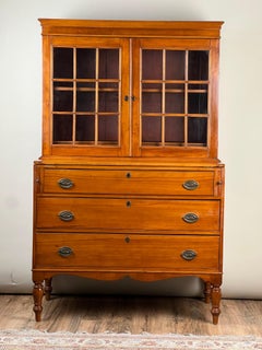 Antique Federal Period Maple Plantation Secretary c. 1830