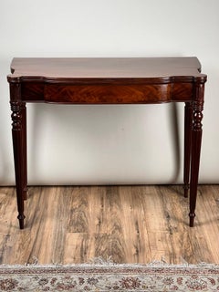 Antique Federal Period Sheraton Cookie Corner Game Table c. 1830