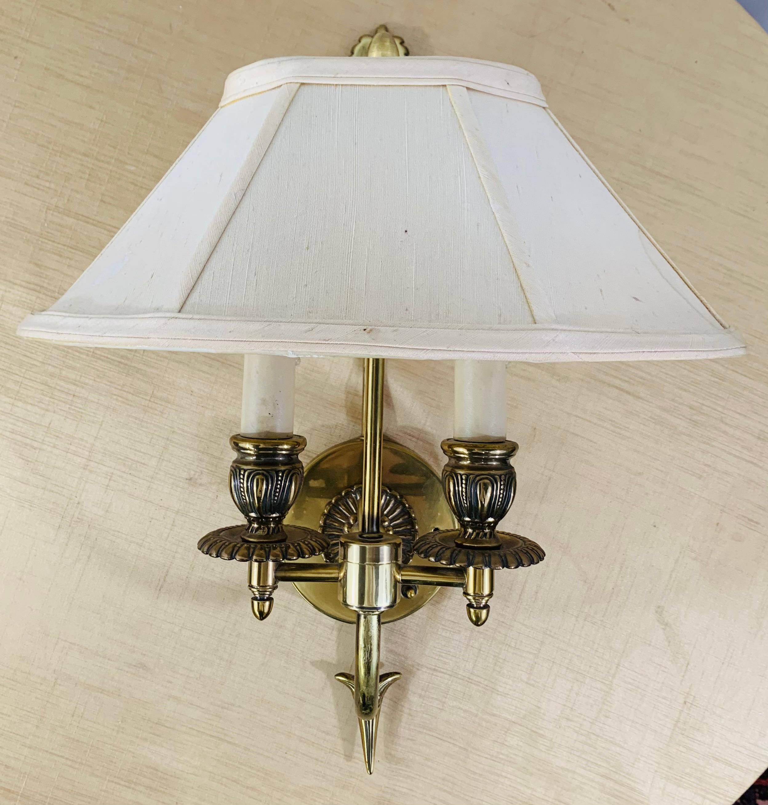 double arm candle wall sconce