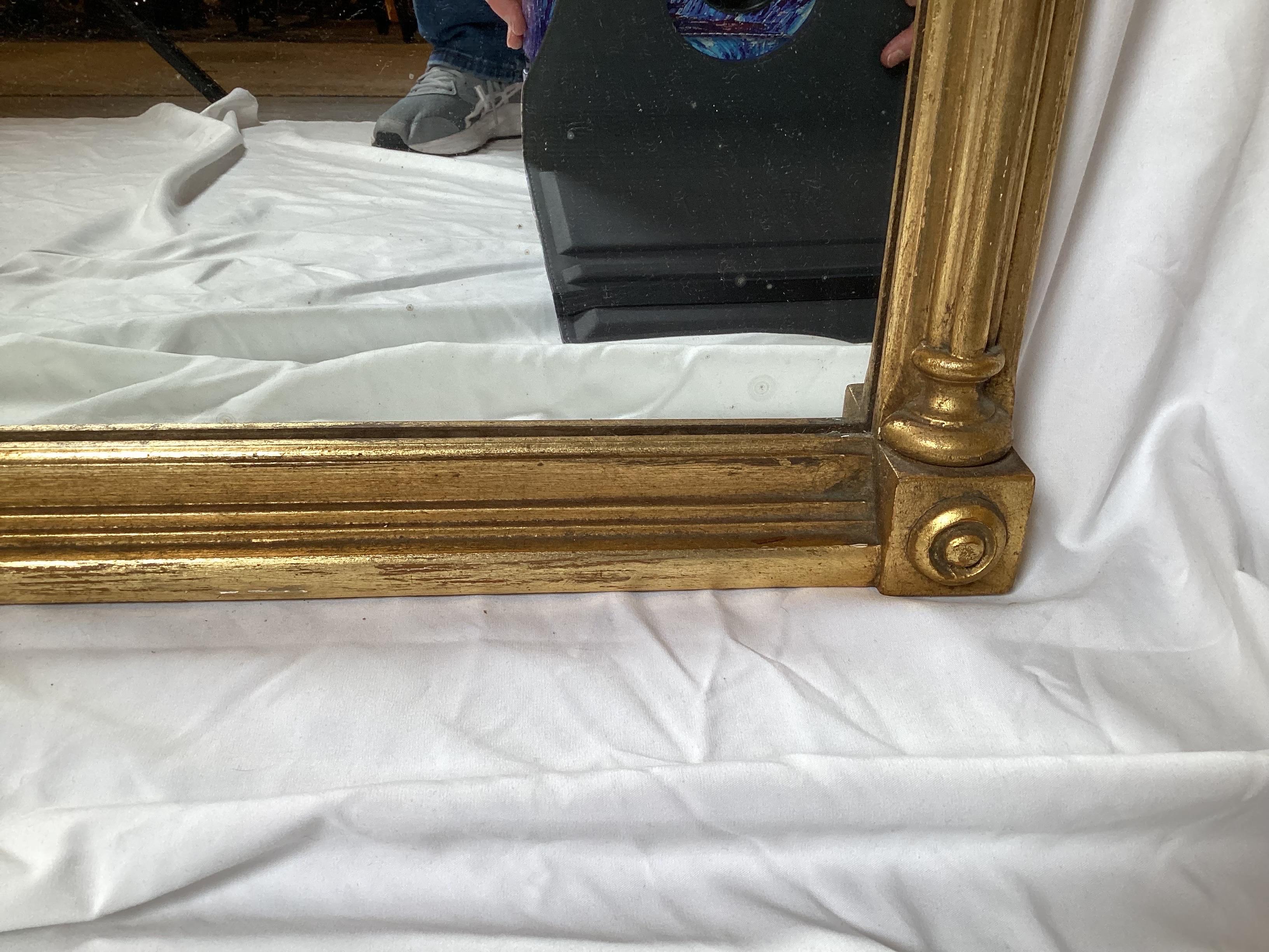 19th Century Antique Federal Style Eglomise Mirror