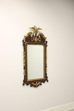 Antique Federal Style Mahogany & Gold Gilt Eagle Wall Mirror