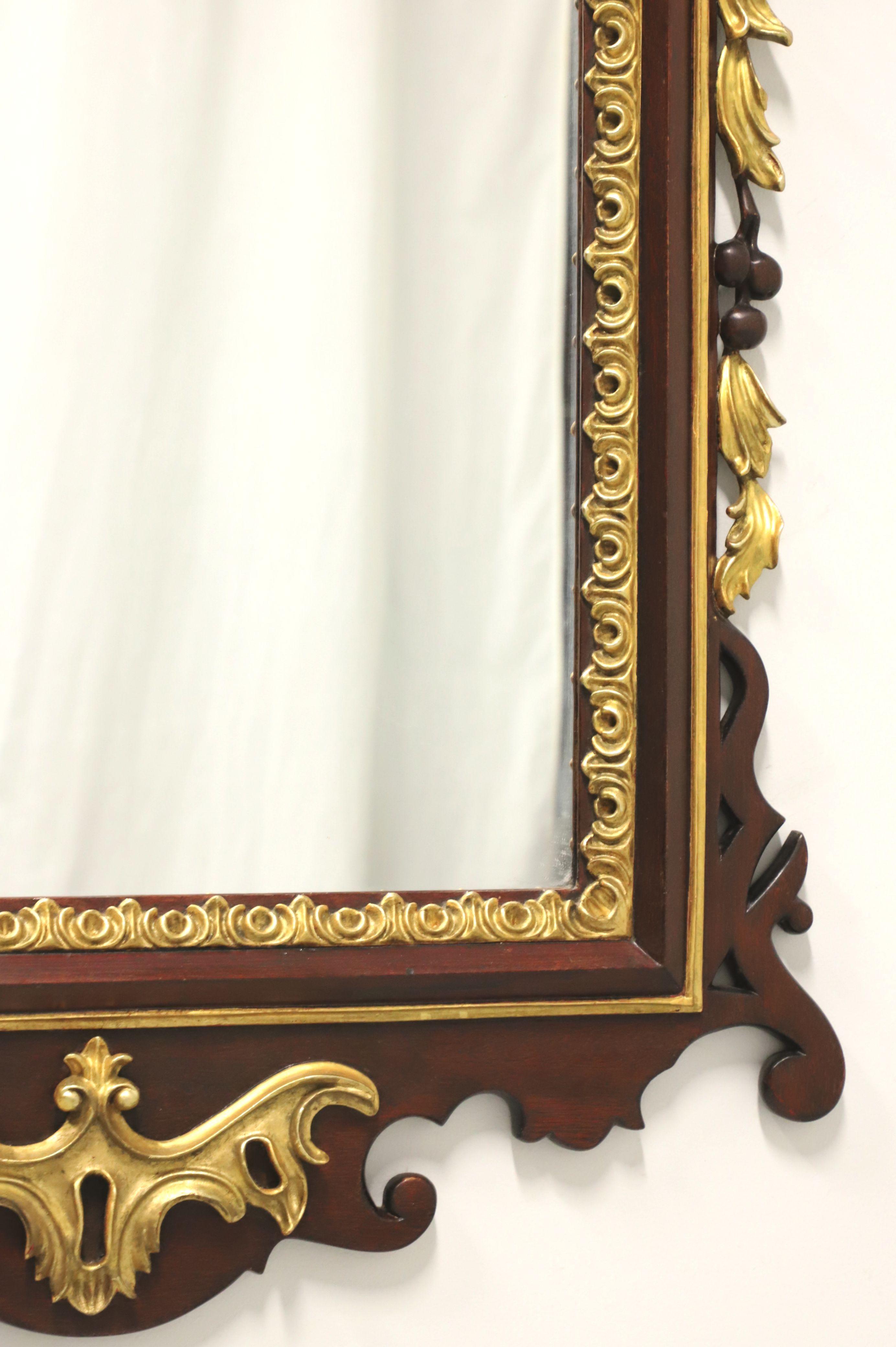Antique Federal Style Mahogany & Gold Gilt Eagle Wall Mirror For Sale 1