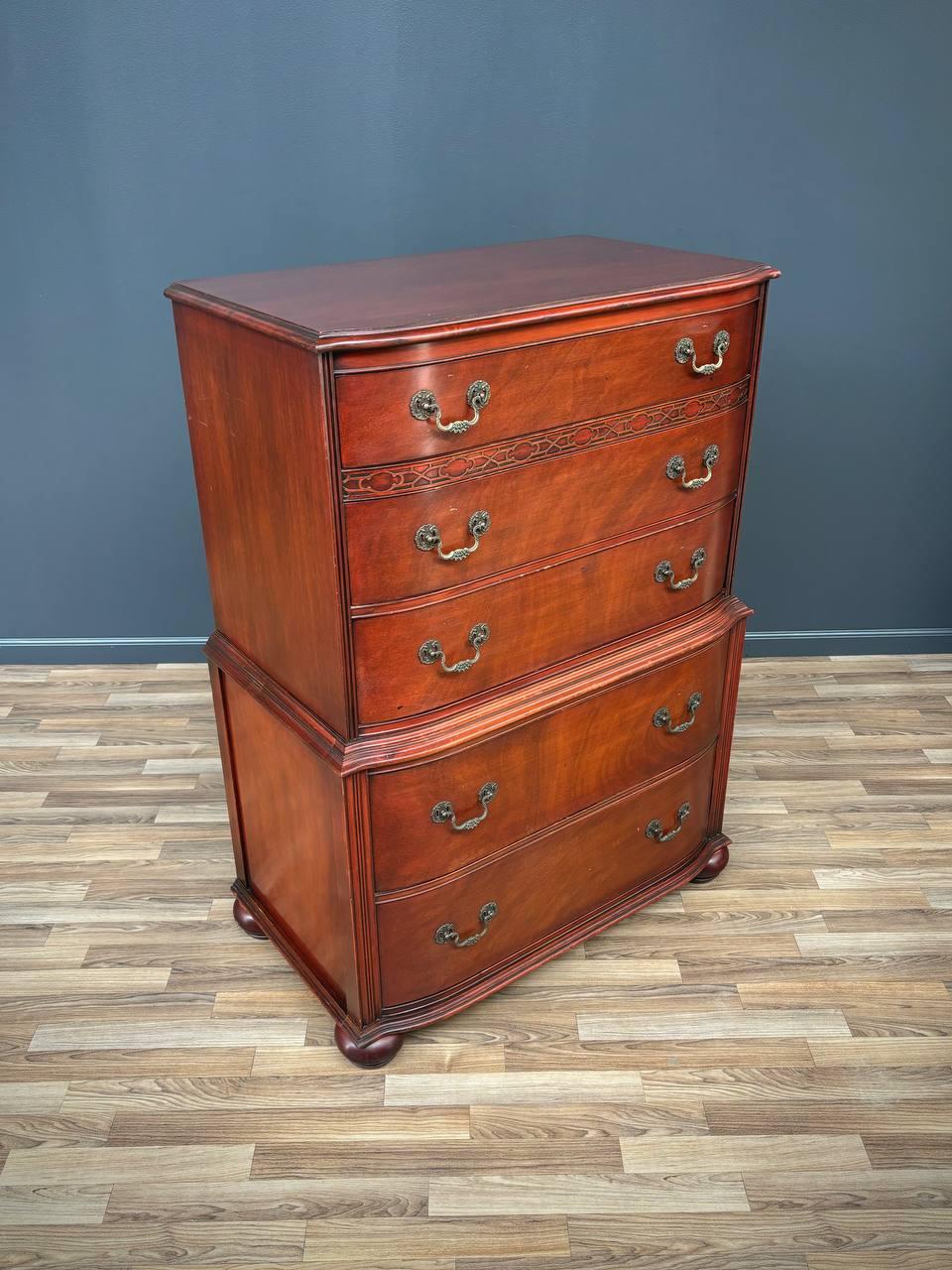 Other Antique Federal Style Mahogany Highboy Dresser