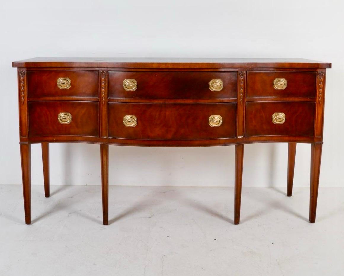 Antica credenza in stile Feder in mogano Credenza Buffet in vendita 4