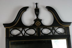 Antique Federal Style Wood Mirror with Gilt Detailing