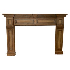 Antique Federal Style Wooden Fireplace Mantel