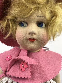 Antique Felt Lenci Toy Doll