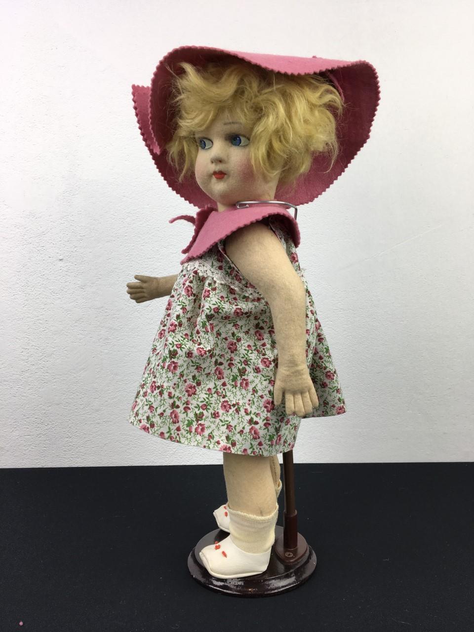 Italian Antique Felt Lenci Toy Doll