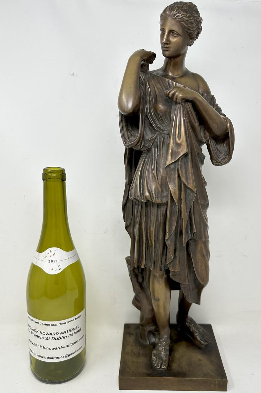 Antiquité Femme Bronze Classique Français Diana Robing Praxiteles Audin a Marseille en vente 2