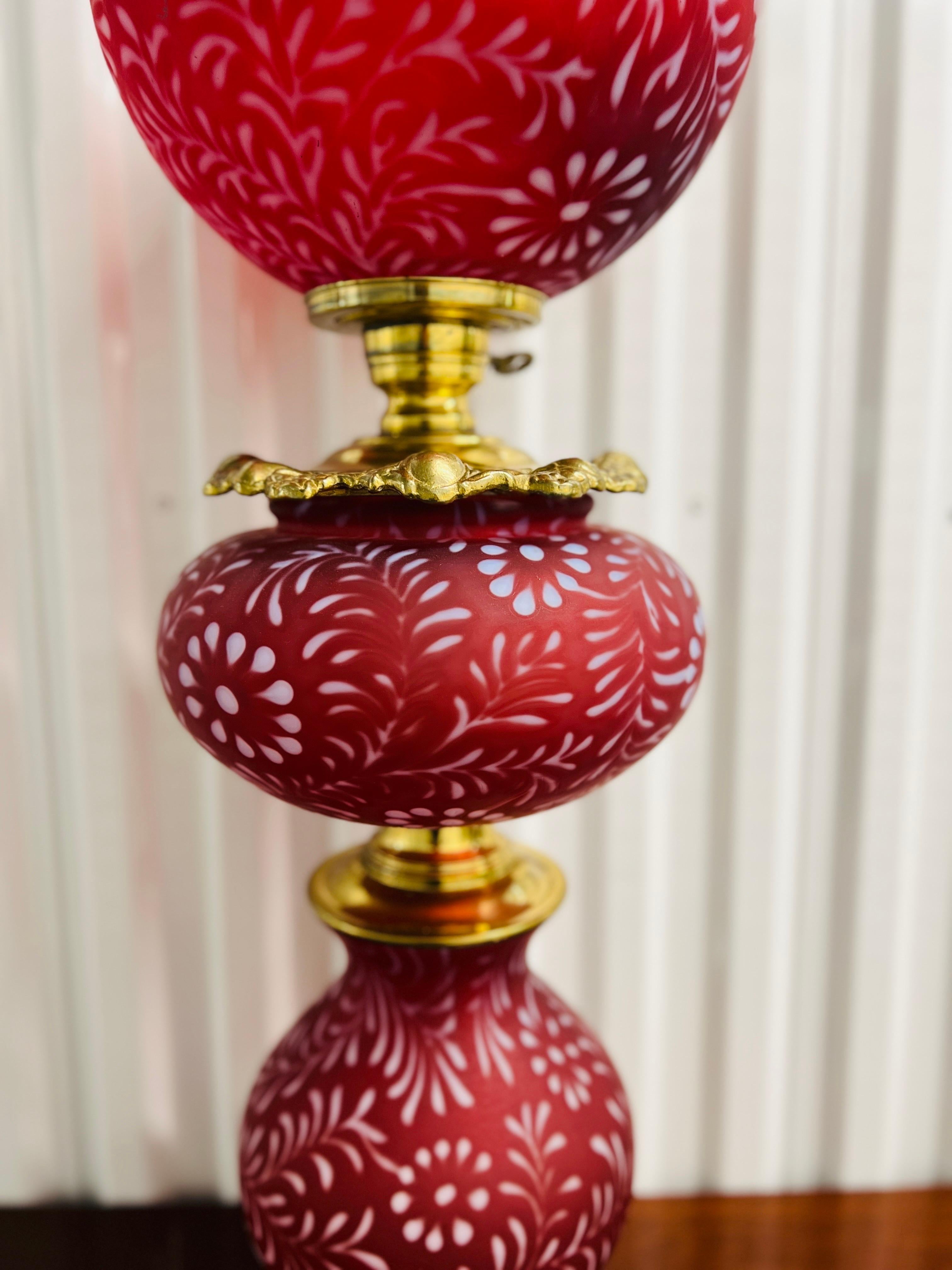 vintage fenton lamps