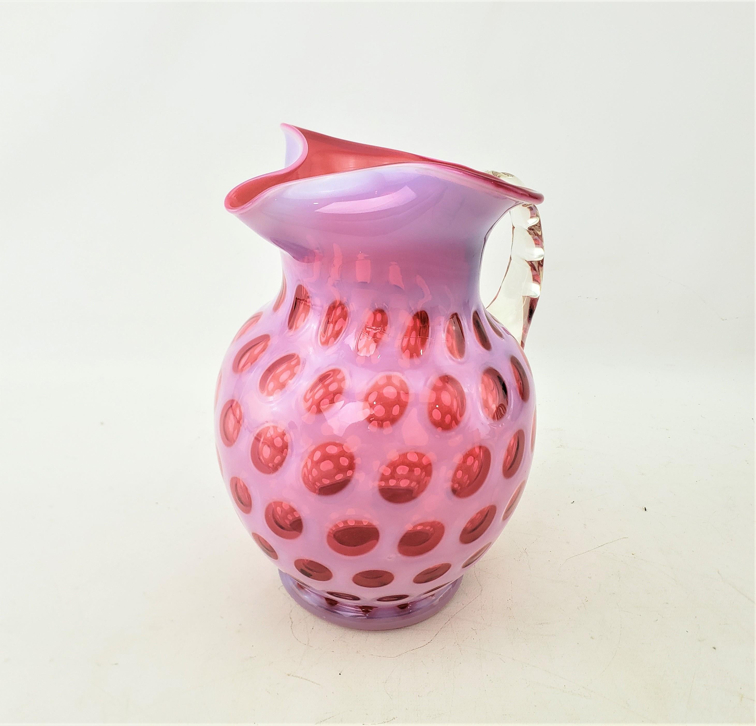 cranberry glass pitcher