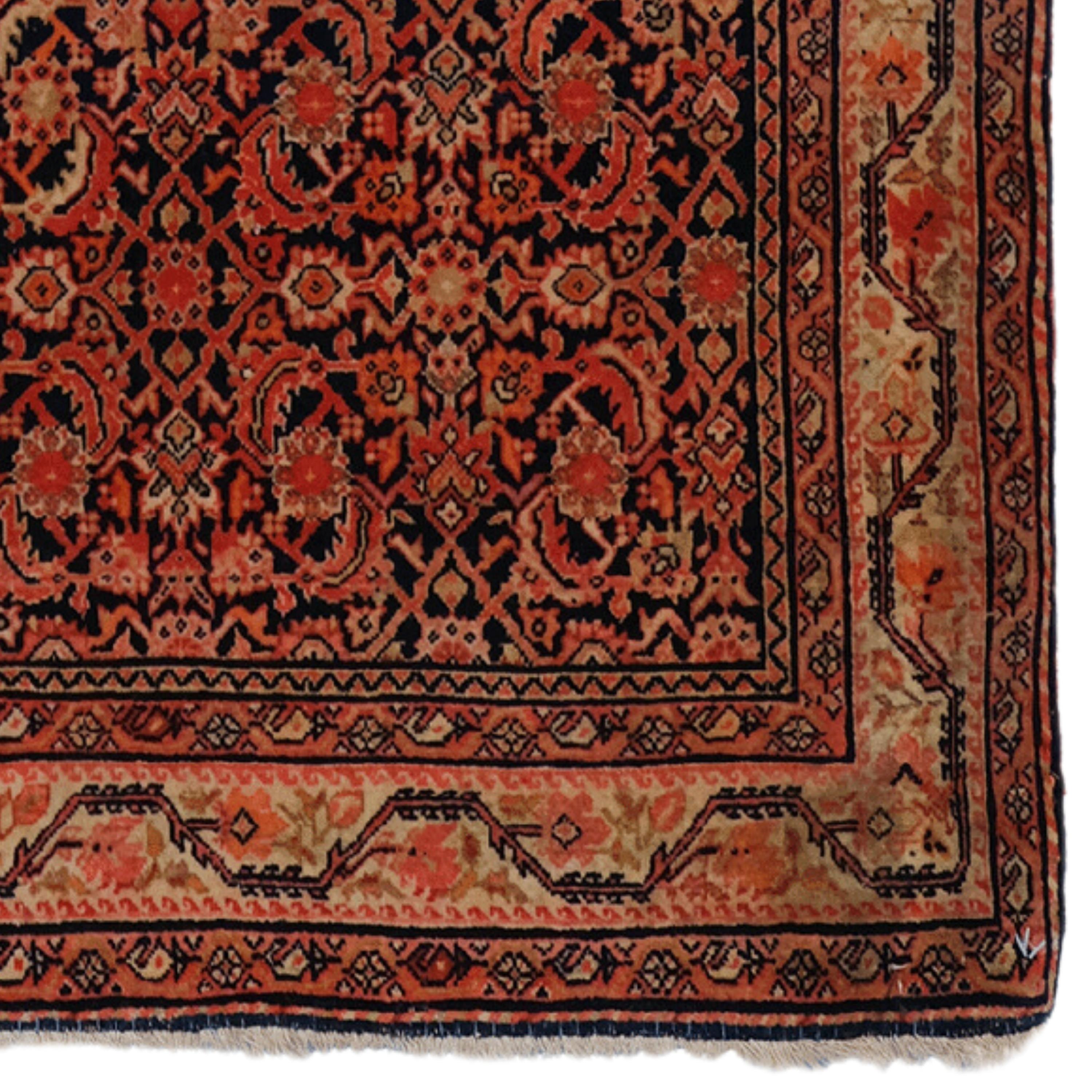 XIXe siècle Tapis de Feraghan ancien - Tapis de Feraghan du 19ème siècle, Tapis ancien tissé à la main en vente