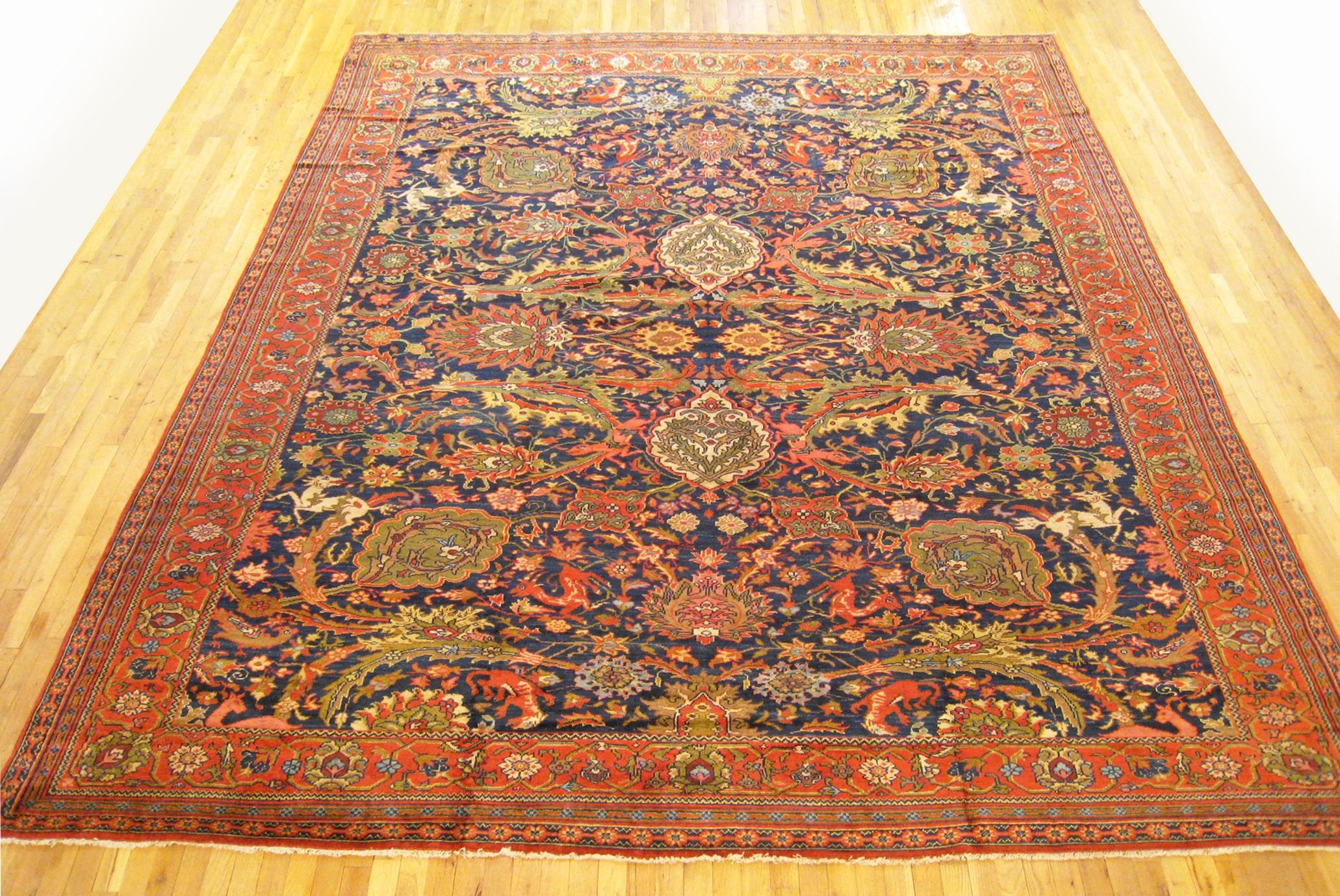 Antique Ferahan Oriental rug, circa 1910, Room size

An antique Ferahan oriental rug, size 13'3