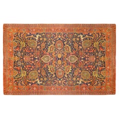 Tapis oriental Ferahan ancien, de taille normale, avec palmettes