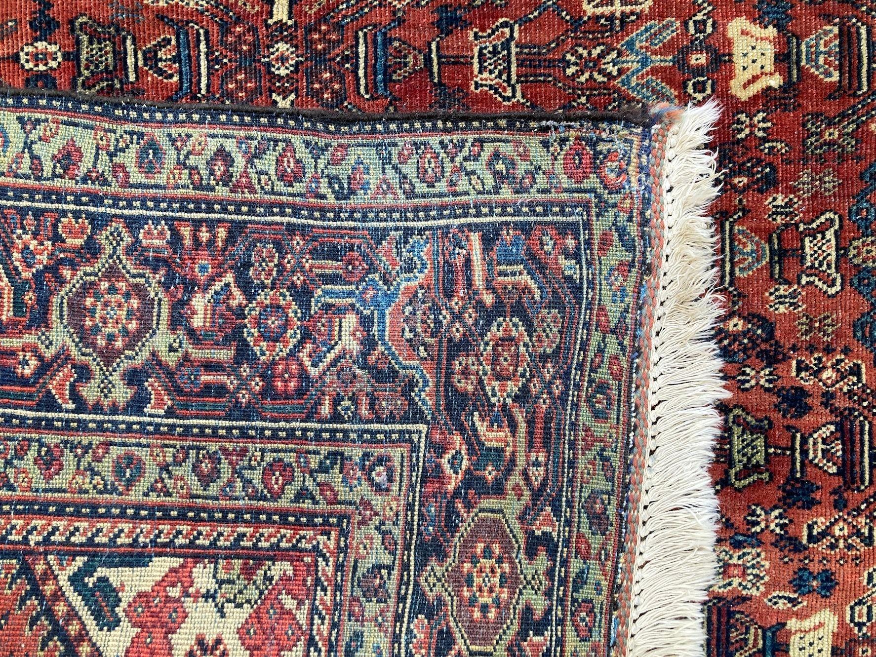 Antique Ferahan Rug 1.96m x 1.36m For Sale 9