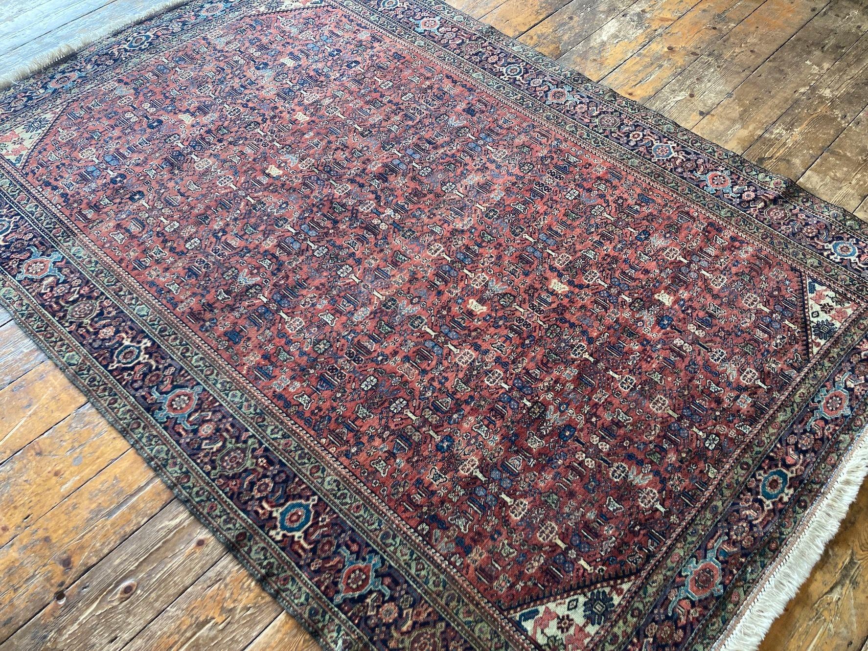 Wool Antique Ferahan Rug 1.96m x 1.36m For Sale