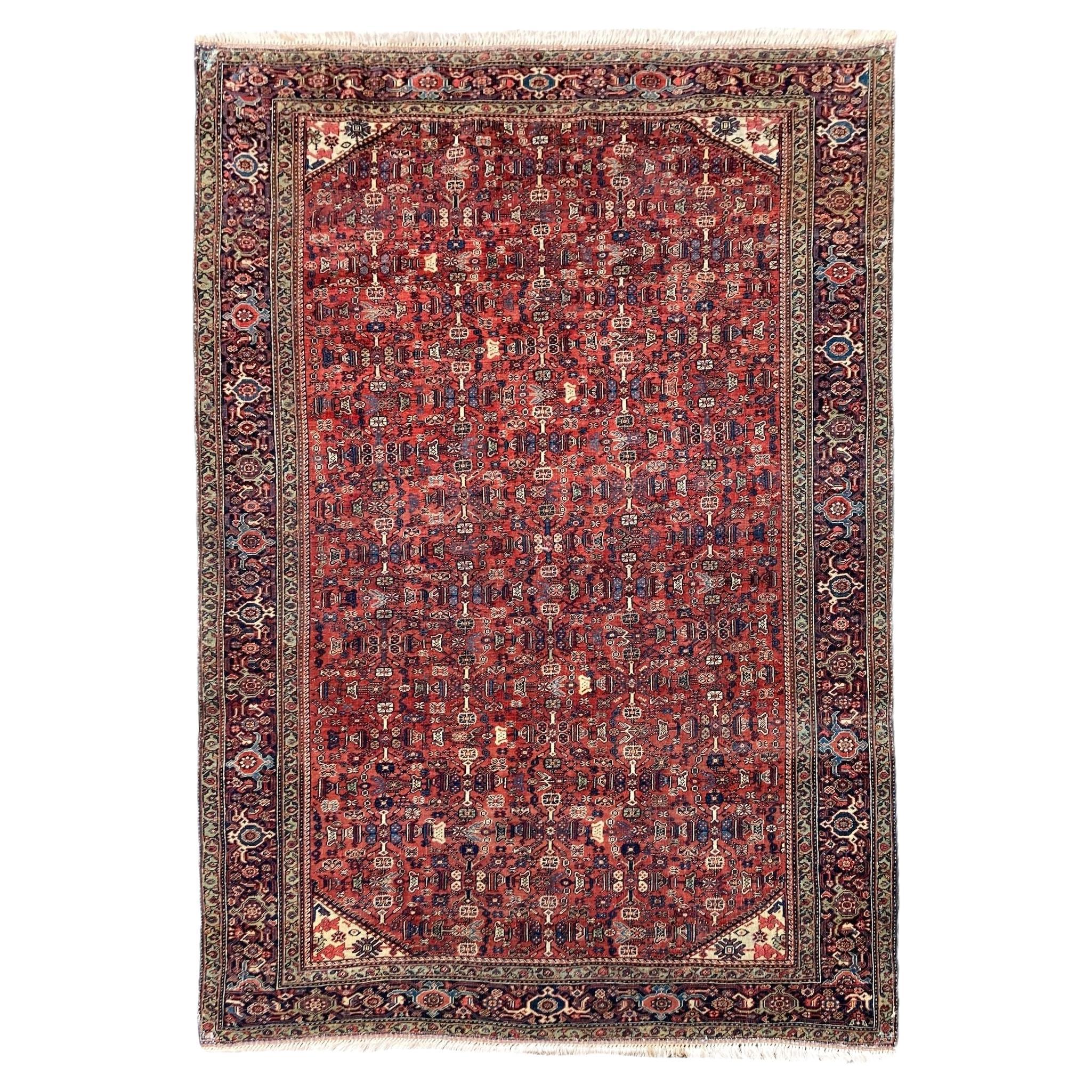 Antique Ferahan Rug 1.96m x 1.36m For Sale