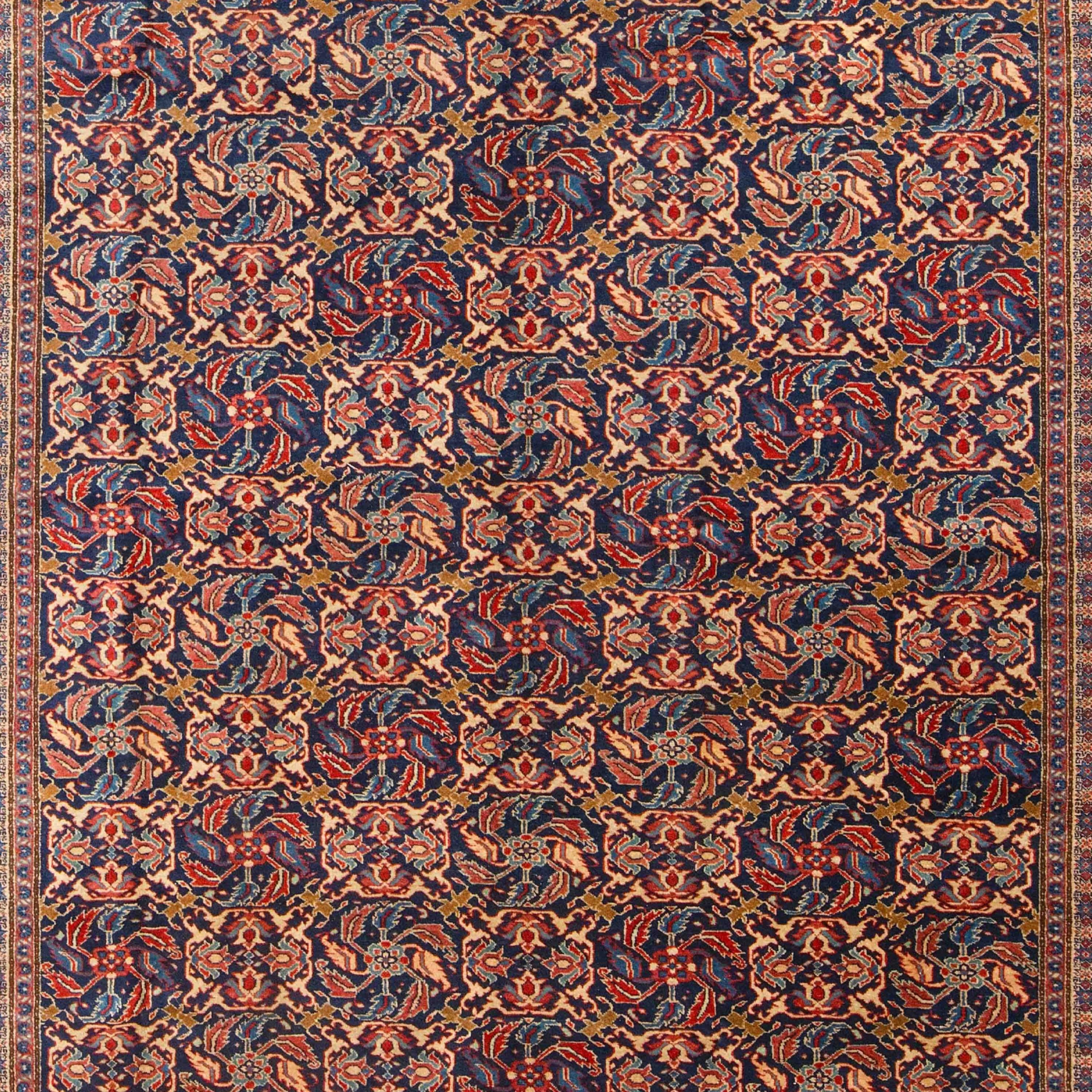 Azerbaijani Antique Ferahan Rug - Late 19th Century Ferahan Carpet in Good Condition For Sale