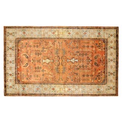 Alfombra oriental antigua Ferahan Sarouk, en tamaño de habitación, con diseño floral