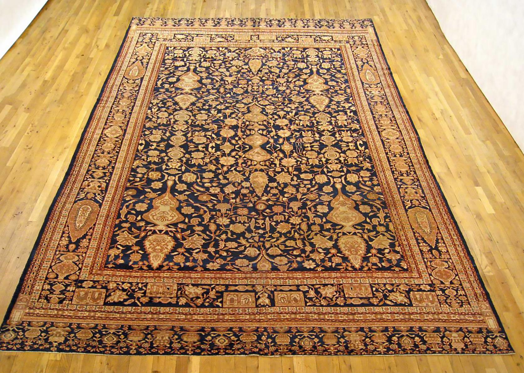 Antiker Ferahan Sarouk Orientteppich, um 1900, Raumgröße.

Ein antiker Ferahan Sarouk Orientteppich, Größe 12' 5