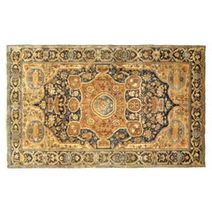 Antiker orientalischer Ferahan-Sarouk-Teppich in Kleingröße, mit zentralem Medaillon