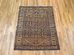 Antique Ferahan Sarouk Oriental Rug, in Small Size, with Herati Design