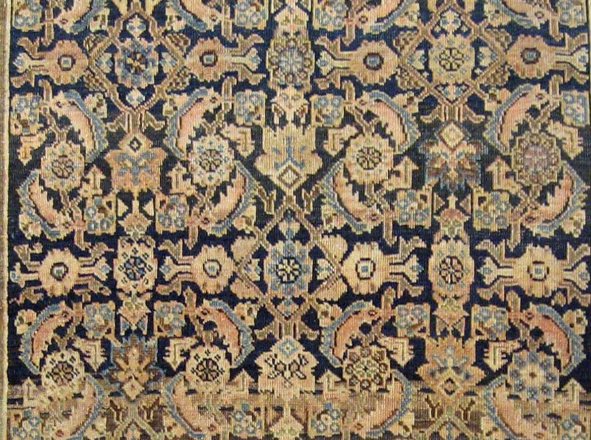 Hand-Knotted Antique Ferahan Sarouk Oriental Rug, in Small Size, with Herati Design For Sale