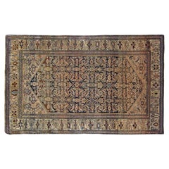 Tapis oriental ancien Ferahan Sarouk, de petite taille, avec motif Herati