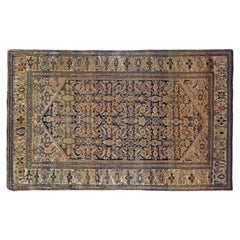 Alfombra oriental antigua Ferahan Sarouk, de tamaño pequeño, con diseño Herati