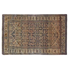 Antique Ferahan Sarouk Oriental Rug, in Small Size, with Herati Design