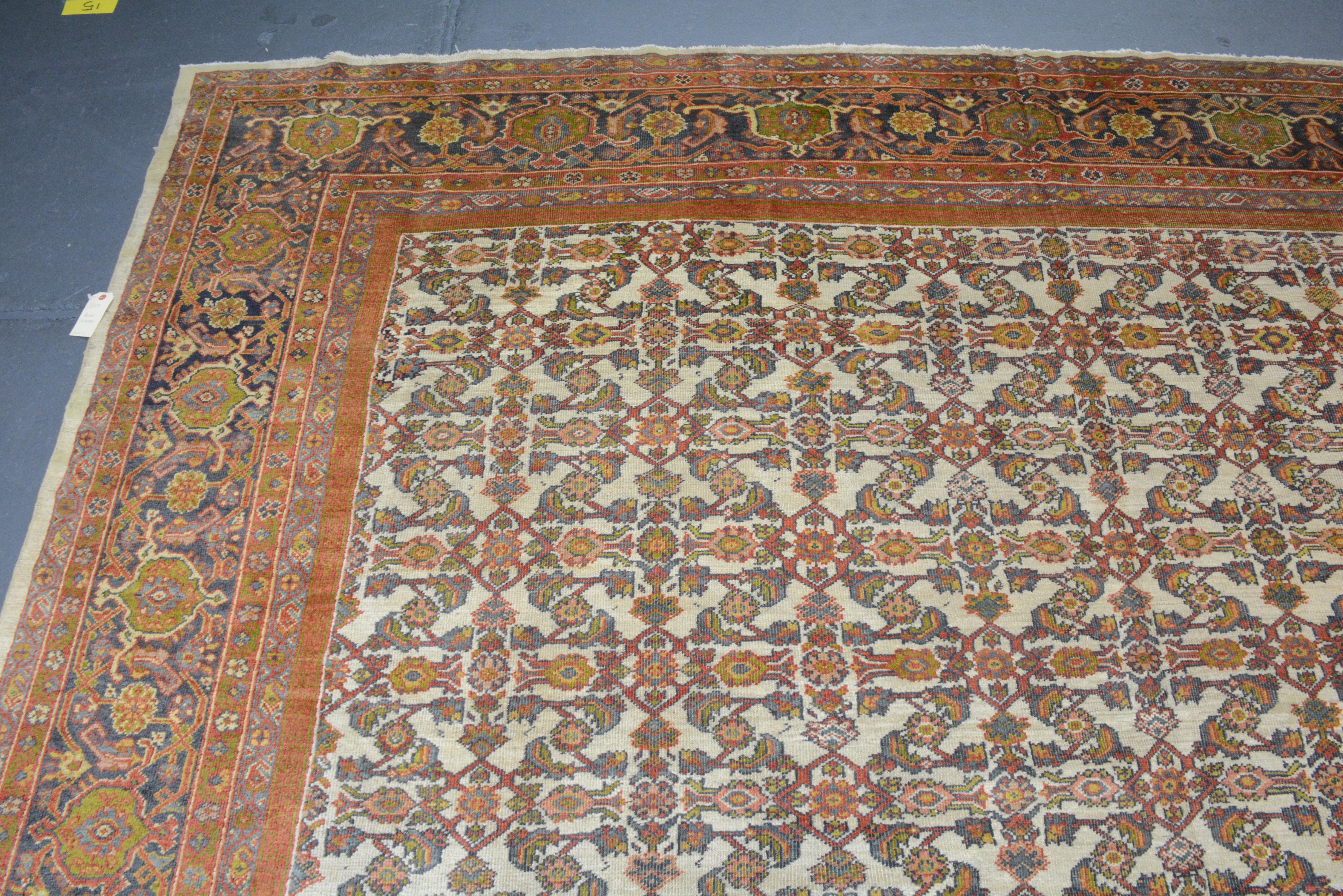 Sarouk Farahan Antique Fereghan Carpet For Sale