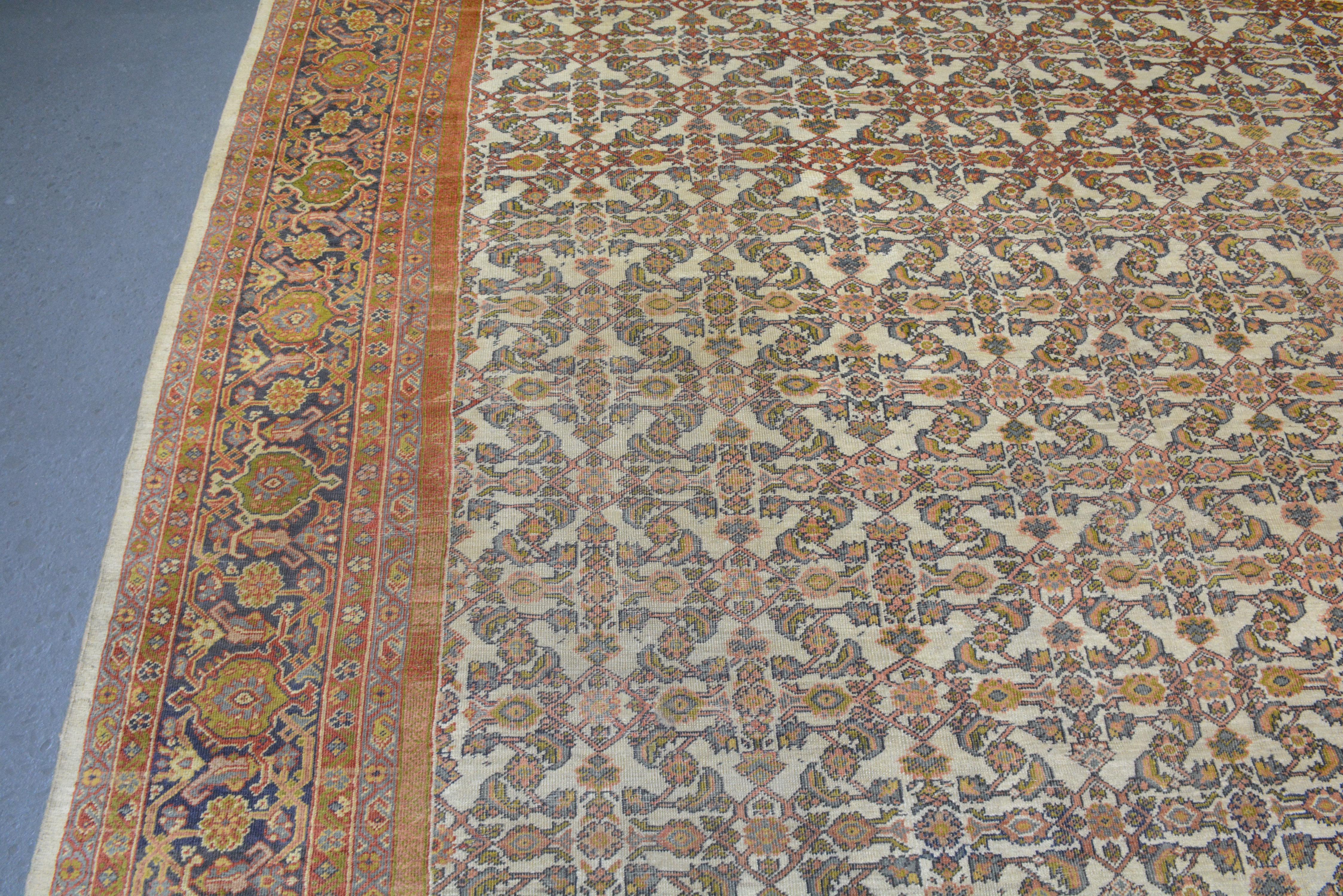 Persian Antique Fereghan Carpet For Sale