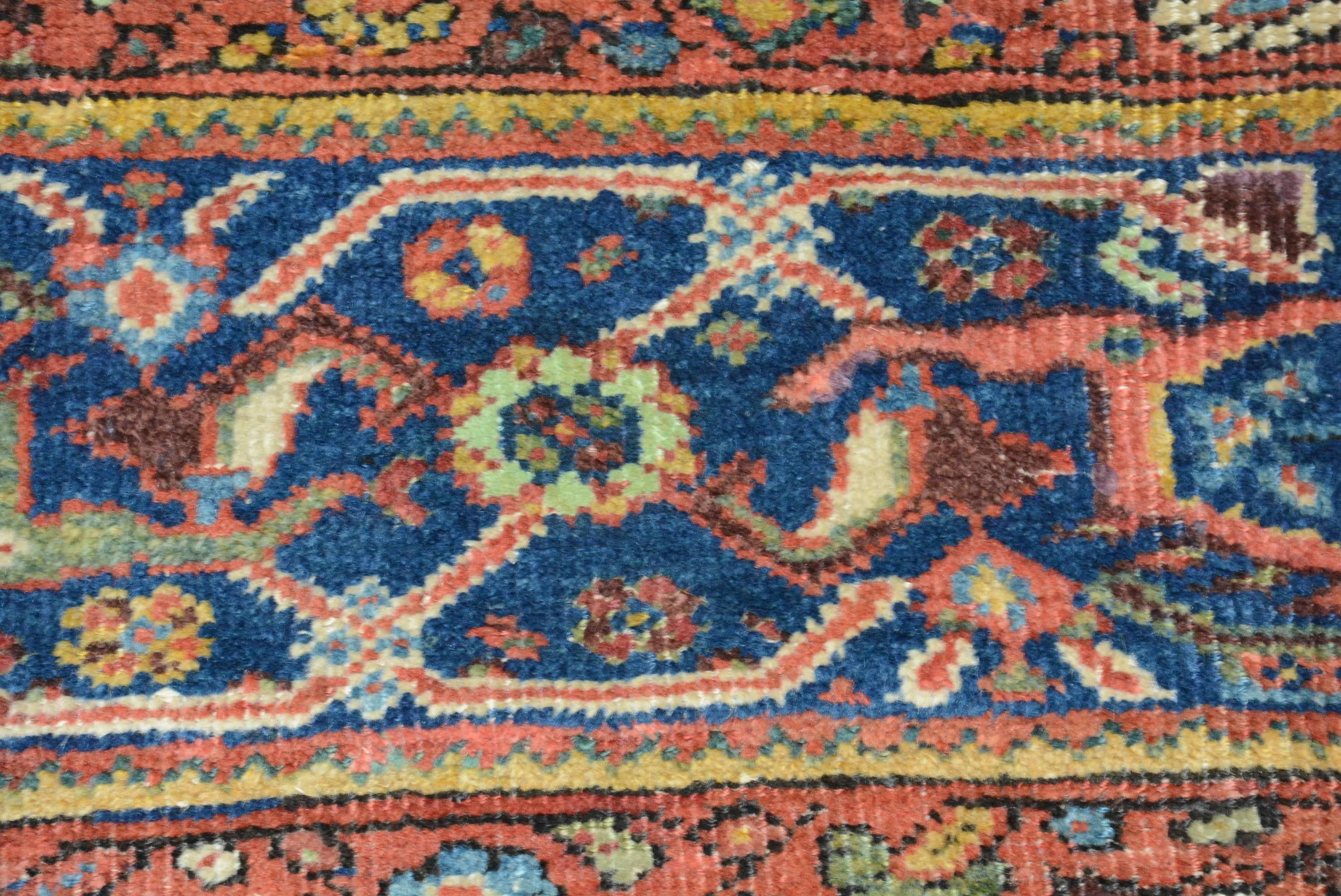 Woven Antique Fereghan Carpet For Sale