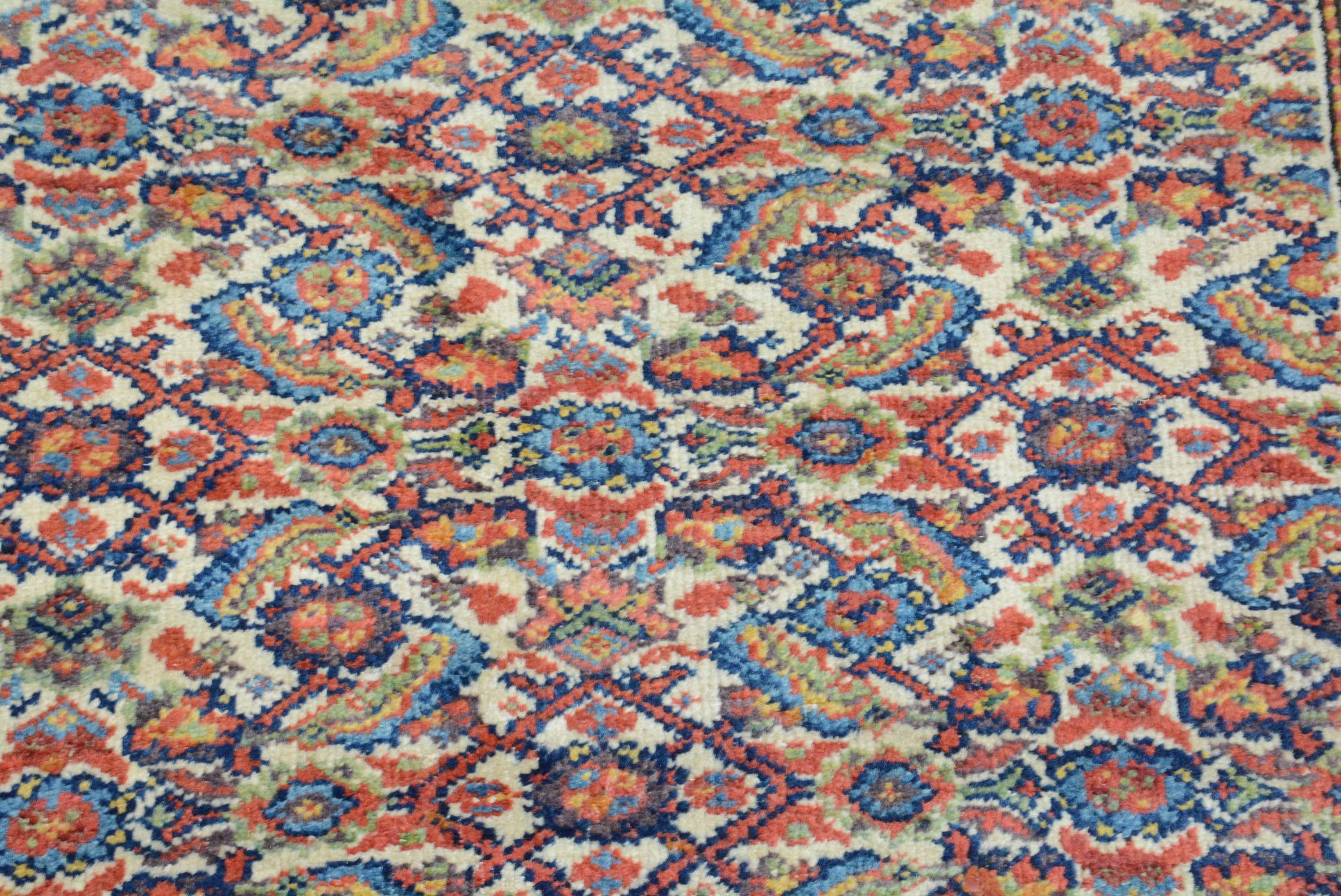 Wool Antique Fereghan Carpet For Sale