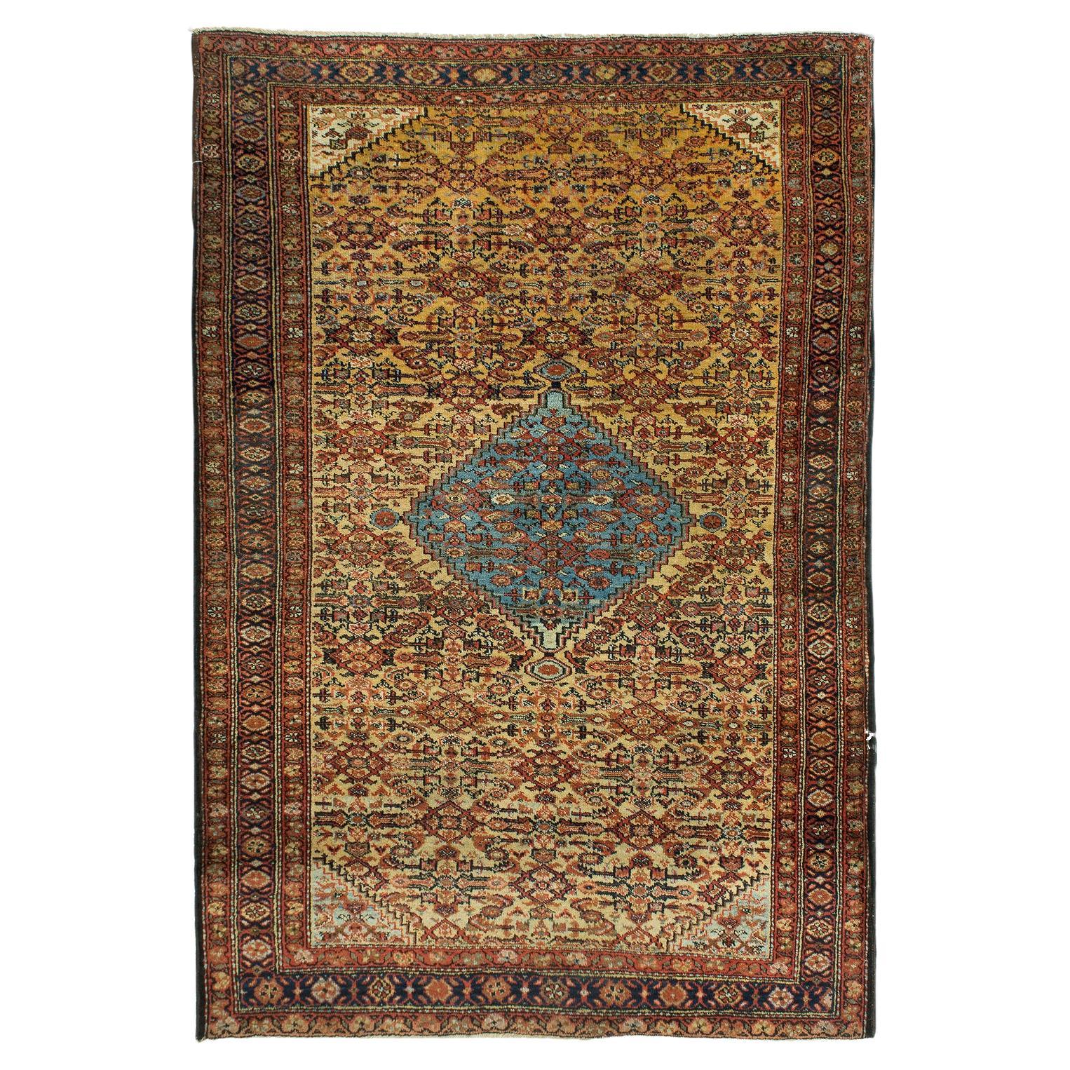 Antiker antiker Fereghan-Teppich im Angebot