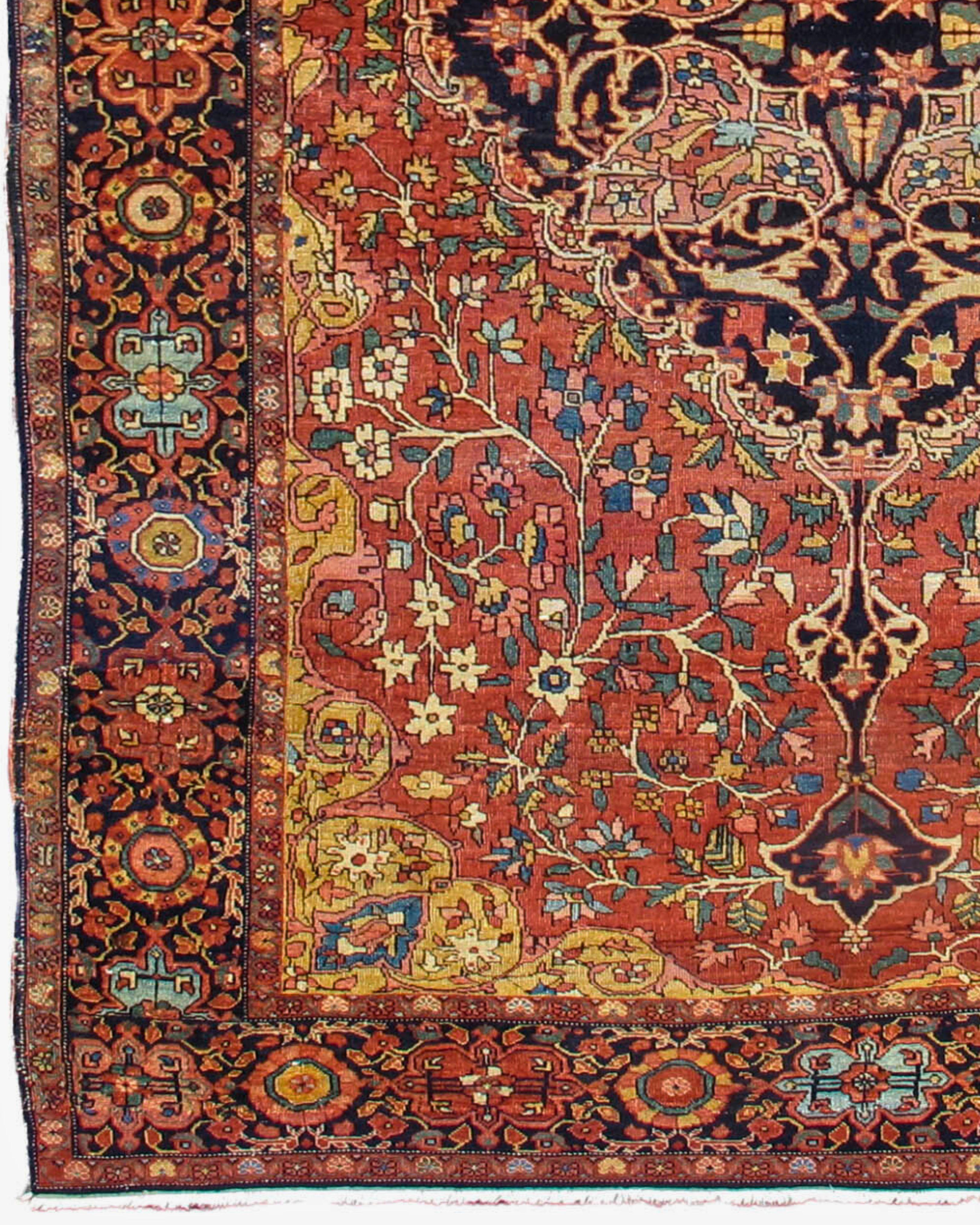 Antiker Fereghan Sarouk-Teppich, Sarouk, 19. Jahrhundert (Handgeknüpft) im Angebot