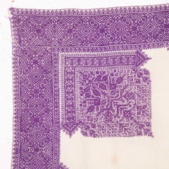 Antique Fez Embroidered Seat Cover 'Gelsa' from Morocco, Early 20th Century
