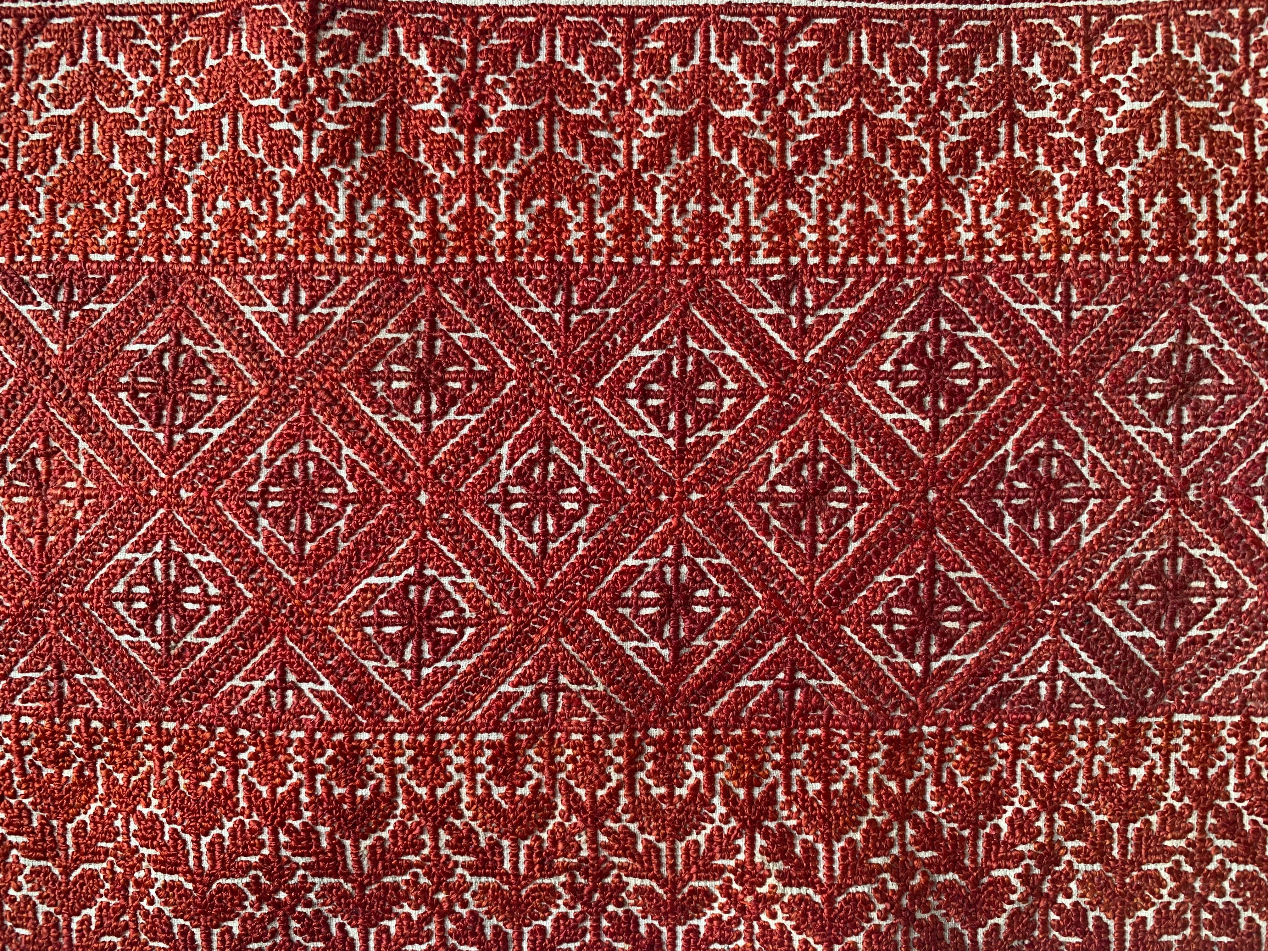 Embroidered Antique Fez Embroidery Cushions, Made to Order For Sale