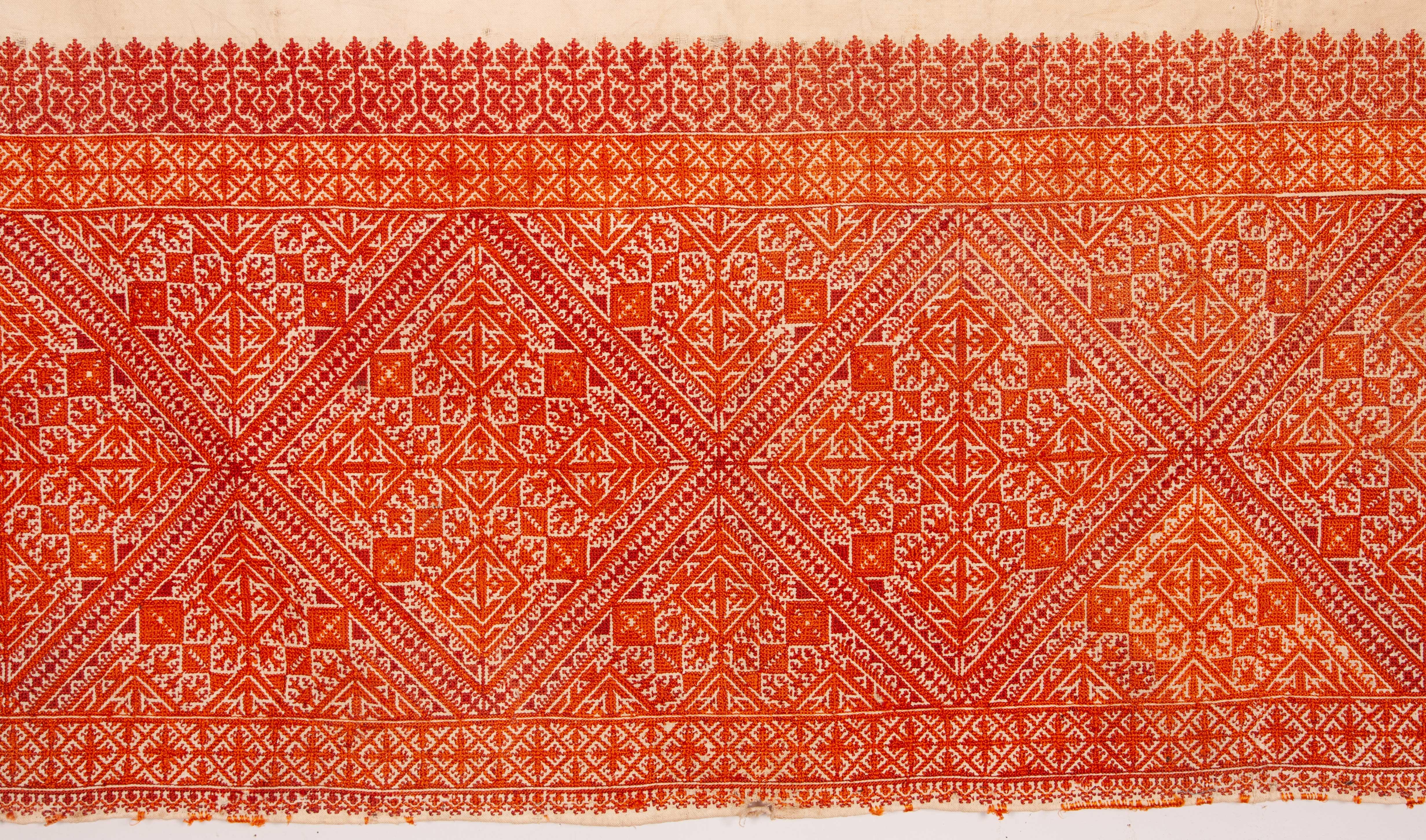 Embroidered Antique Fez Embroidery from Morocco, 1900s