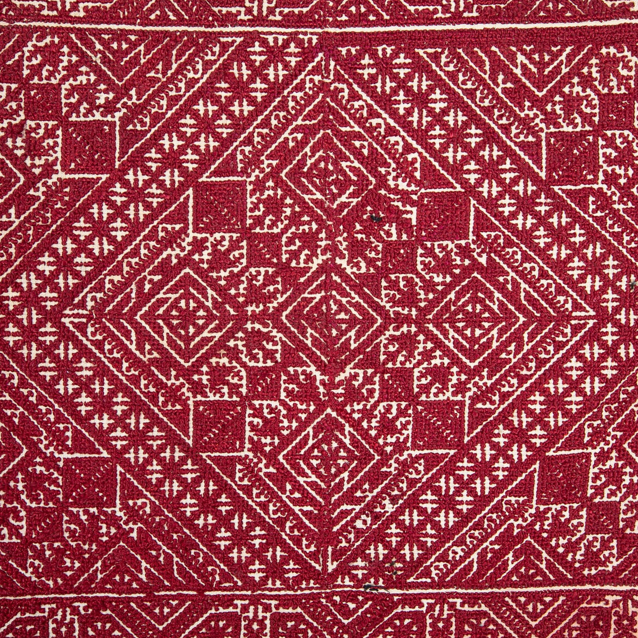 Suzani Antique Fez Embroidery from Morocco, Early 20th Century
