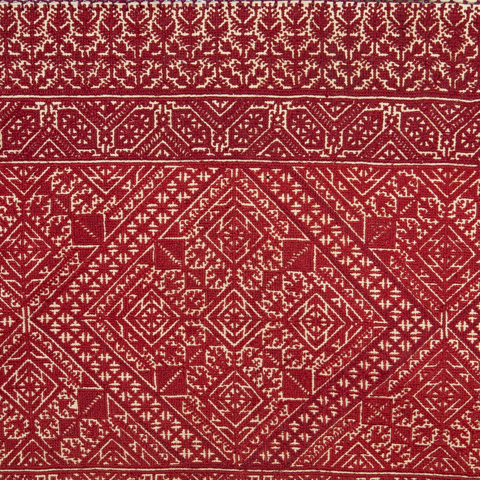 Moroccan Antique Fez Embroidery from Morocco, Early 20th Century