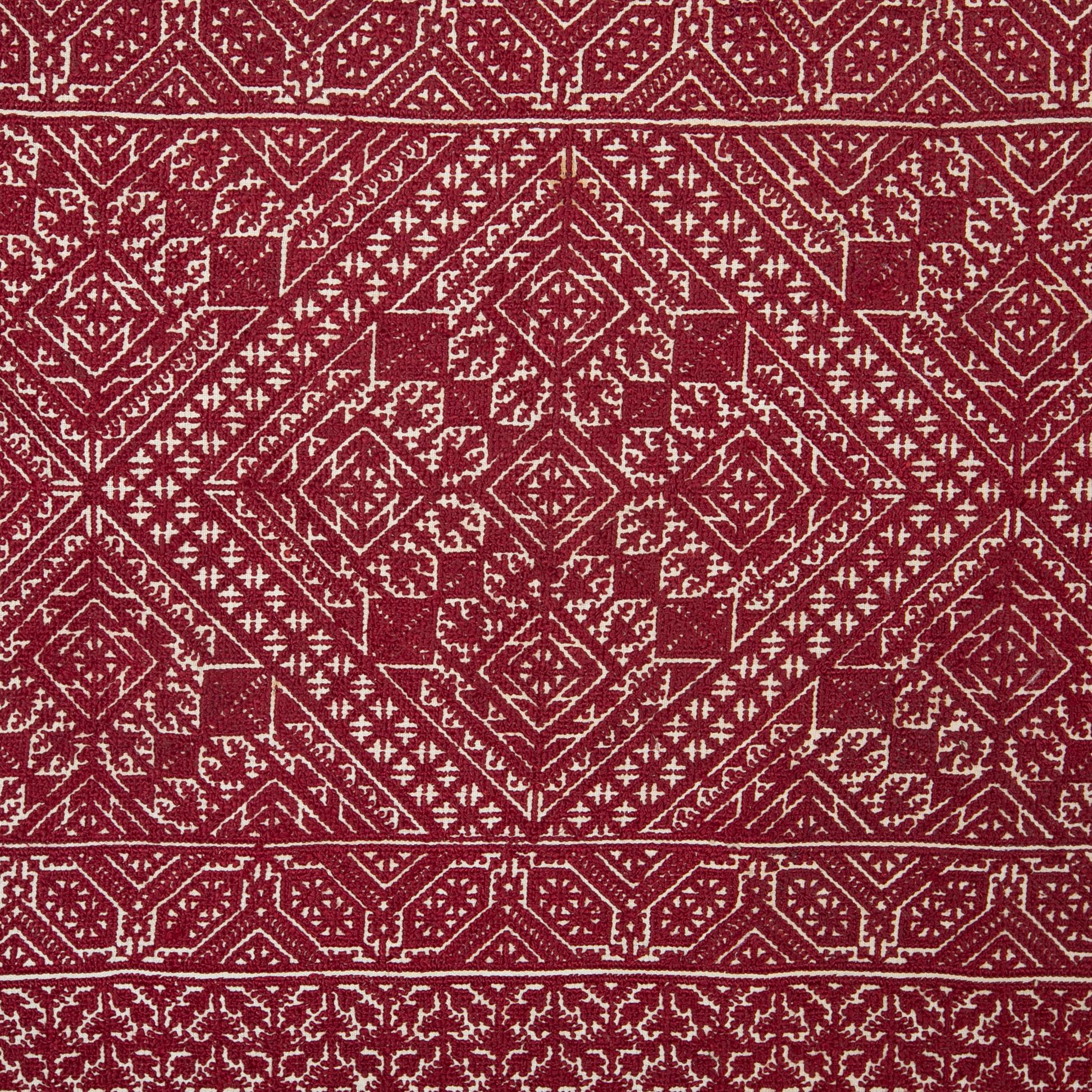 Embroidered Antique Fez Embroidery from Morocco, Early 20th Century